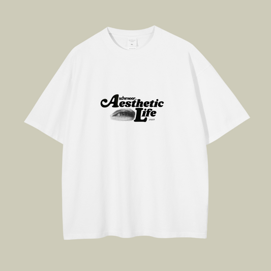 "aesthetic life" Basic Tee, stone washed